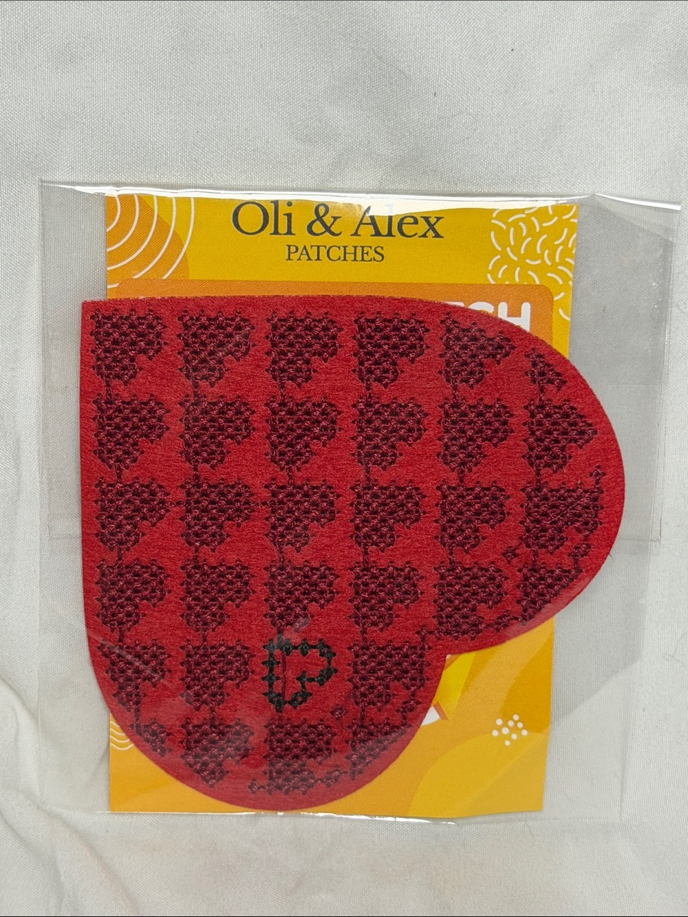 Oli & Alex Red Heart Patch